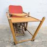 Chaise haute transformable vintage bois et skaï | L'Atelier Imparfait Chaise haute transformable vintage bois et skaï | L'Atelier Imparfait