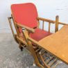 Chaise haute transformable vintage bois et skaï | L'Atelier Imparfait Chaise haute transformable vintage bois et skaï | L'Atelier Imparfait