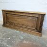 Coffre ancien bois sculpté panneaux moulurés | l'Atelier Imparfait