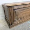 Coffre ancien bois sculpté panneaux moulurés | l'Atelier Imparfait