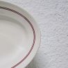 Plat creux ovale Moulin des Loups Orchies - Deux Roses | L'Atelier Imparfait Plat creux ovale Moulin des Loups Orchies - Deux Roses | L'Atelier Imparfait