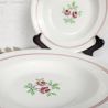 Lot de 5 assiettes creuses Moulin des Loups Orchies Deux Roses | L'Atelier Imparfait Lot de 5 assiettes creuses Moulin des Loups Orchies Deux Roses | L'Atelier Imparfait