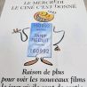 Affiche cinéma vintage 1992 – Mercredi tarif réduit FNCF Affiche cinéma vintage 1992 – Mercredi tarif réduit FNCF