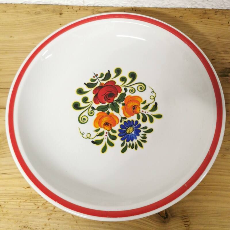 Plat creux en porcelaine Winterling à décor floral | l'Atelier Imparfait