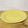 Plat rond jaune vintage HBCM | L'Atelier Imparfait