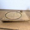 Cloche fromage verre ambré vintage & plateau bois | l'Atelier Imparfait