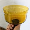 Cloche fromage verre ambré vintage & plateau bois | l'Atelier Imparfait