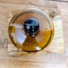 Cloche fromage verre ambré vintage & plateau bois | l'Atelier Imparfait