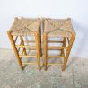 Tabouret Haut en Bois & Paille | L'Atelier Imparfait Tabouret Haut en Bois & Paille | L'Atelier Imparfait