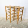 Tabouret Haut en Bois & Paille | L'Atelier Imparfait Tabouret Haut en Bois & Paille | L'Atelier Imparfait