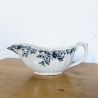 Saucière ancienne en faïence à décor floral | L'Atelier Imparfait