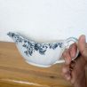 Saucière ancienne en faïence à décor floral | L'Atelier Imparfait