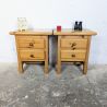 Paire de chevets en pin massif vintage | L'Atelier Imparfait Paire de chevets en pin massif vintage | L'Atelier Imparfait