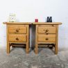 Paire de chevets en pin massif vintage | L'Atelier Imparfait Paire de chevets en pin massif vintage | L'Atelier Imparfait