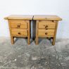 Paire de chevets en pin massif vintage | L'Atelier Imparfait Paire de chevets en pin massif vintage | L'Atelier Imparfait