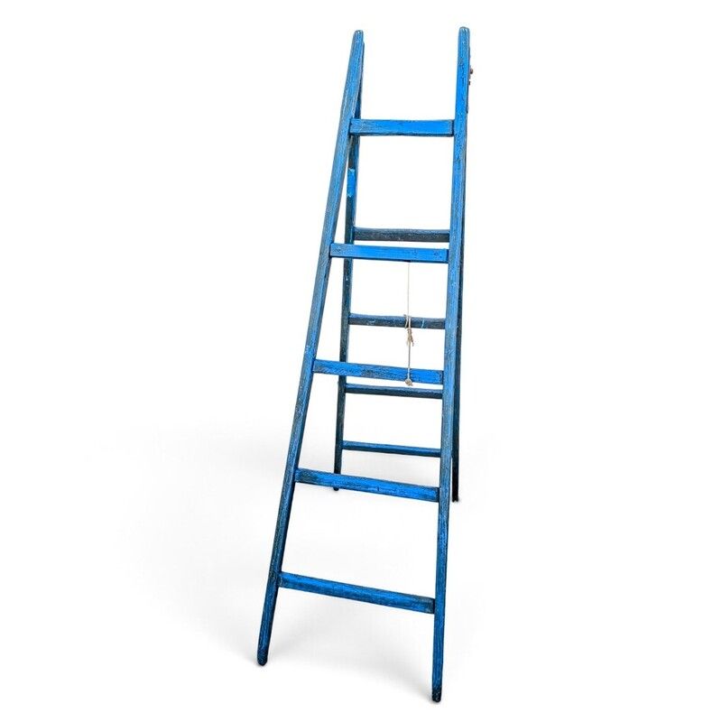 Échelle ancienne bleu électrique | L'Atelier Imparfait