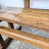 Pupitre d'école double et son banc en bois | L'Atelier Imparfait Pupitre d'école double et son banc en bois | L'Atelier Imparfait