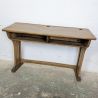 Pupitre d'école double et son banc en bois | L'Atelier Imparfait Pupitre d'école double et son banc en bois | L'Atelier Imparfait