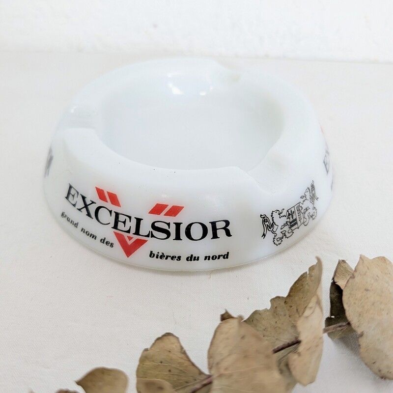 Cendrier Excelsior Bières du Nord en opaline |&nbsp;L'Atelier Imparfait