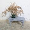 Repose-pied ancien bois peint gris vintage | L'Atelier Imparfait Repose-pied ancien bois peint gris vintage | L'Atelier Imparfait