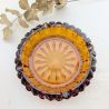 Cendrier verre ambré taillé vintage | L'Atelier Imparfait Cendrier verre ambré taillé vintage | L'Atelier Imparfait