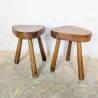 Paire de Tabourets Brutalistes | L'Atelier Imparfait Paire de Tabourets Brutalistes | L'Atelier Imparfait