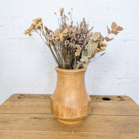 Vase en bois tourné artisanal