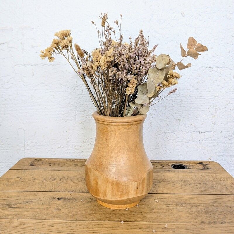 Vase en bois tourné vintage | L'Atelier Imparfait