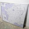 Carte de France administrative vintage encadrée | L'Atelier Imparfait