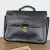Cartable en Cuir Noir | L'Atelier Imparfait Cartable en Cuir Noir | L'Atelier Imparfait