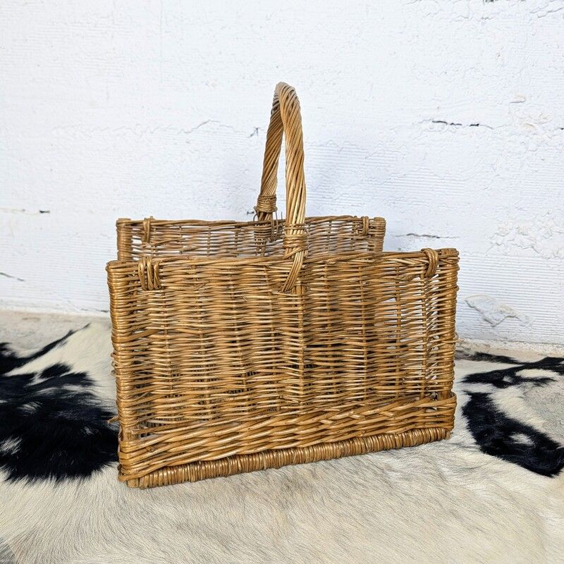Panier Porte-Bûches en Osier | L'Atelier Imparfait