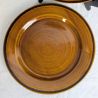 Assiette faïence Saint-Clément ambrée vintage |&nbsp;L'Atelier Imparfait