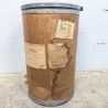 Fût industriel vintage carton et métal | L'Atelier Imparfait