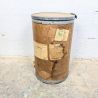 Fût industriel vintage carton et métal | L'Atelier Imparfait
