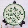 Assiette Badonviller au gui - faïence ancienne - L'Atelier Imparfait