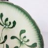 Assiette Badonviller au gui - faïence ancienne - L'Atelier Imparfait