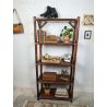 Étagère vintage bambou et rotin 5 niveaux | L'Atelier Imparfait Étagère vintage bambou et rotin 5 niveaux | L'Atelier Imparfait