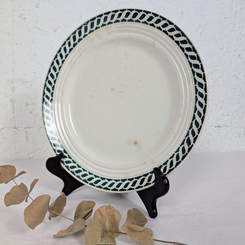 Assiette ancienne Céranord Ondine Saint-Amand | L'Atelier Imparfait