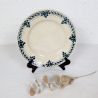 Plat rond Badonviller Jeanne bleu et crème | L'Atelier Imparfait Plat rond Badonviller Jeanne bleu et crème | L'Atelier Imparfait