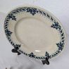 Plat rond Badonviller Jeanne bleu et crème | L'Atelier Imparfait Plat rond Badonviller Jeanne bleu et crème | L'Atelier Imparfait