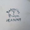 Plat rond Badonviller Jeanne bleu et crème | L'Atelier Imparfait Plat rond Badonviller Jeanne bleu et crème | L'Atelier Imparfait