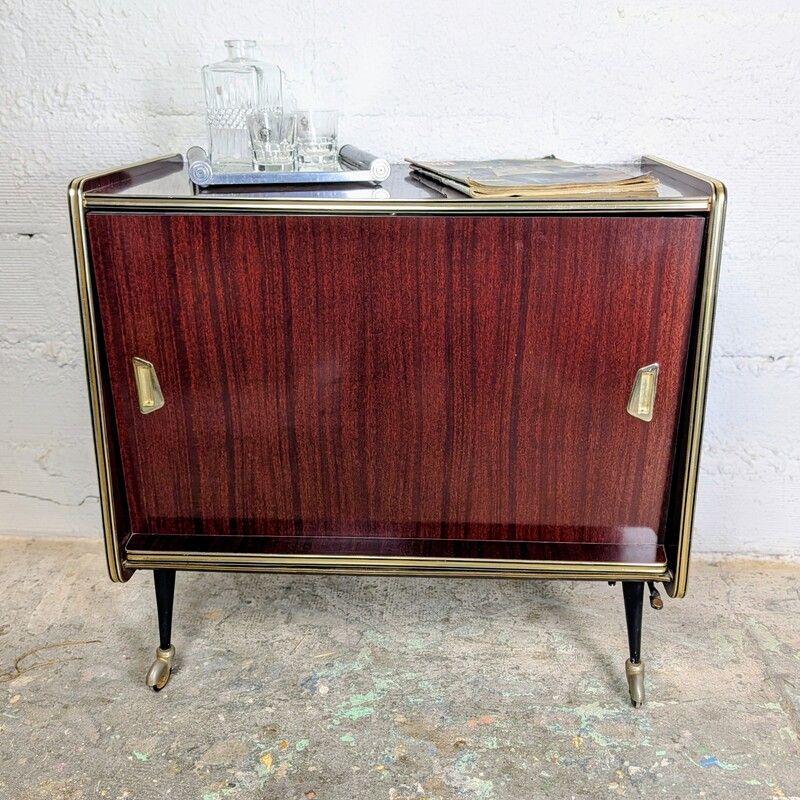 Bar roulant vintage années 50 dépliable | L'Atelier Imparfait