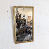 Miroir ancien doré, glace piquée | L'Atelier Imparfait