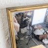 Miroir ancien doré, glace piquée | L'Atelier Imparfait