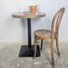 Guéridon bistrot vintage, cerclage laiton | L'Atelier Imparfait