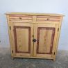 Buffet bas ancien en pin, 2 portes et 2 tiroirs | L'Atelier Imparfait