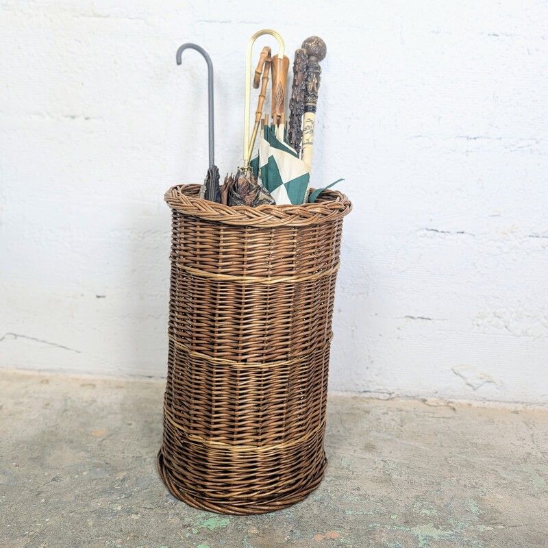 Porte Parapluie Vintage en Osier | L'Atelier Imparfait