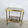 Table d'appoint vintage laiton et verre fumé | L'Atelier Imparfait Table d'appoint vintage laiton et verre fumé | L'Atelier Imparfait