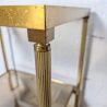 Table d'appoint vintage laiton et verre fumé | L'Atelier Imparfait Table d'appoint vintage laiton et verre fumé | L'Atelier Imparfait