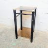 Table d'appoint vintage verre fumé et métal noir | L'Atelier Imparfait Table d'appoint vintage verre fumé et métal noir | L'Atelier Imparfait